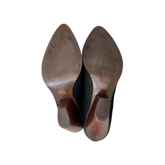 FRYE Boots Reina Cut-Out Bootie Leather Black Women's Size 8M - Picture 10 of 11